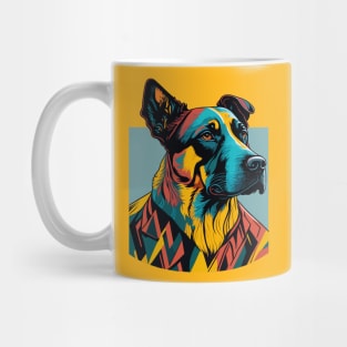 Sophisticated Suited Dog Art - Elevate Your Wardrobe with this Stylish Design! Mug